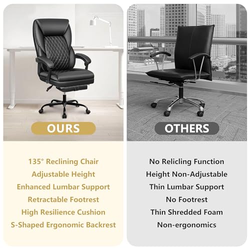 Ergonomic Big & Tall Executive Office Chair