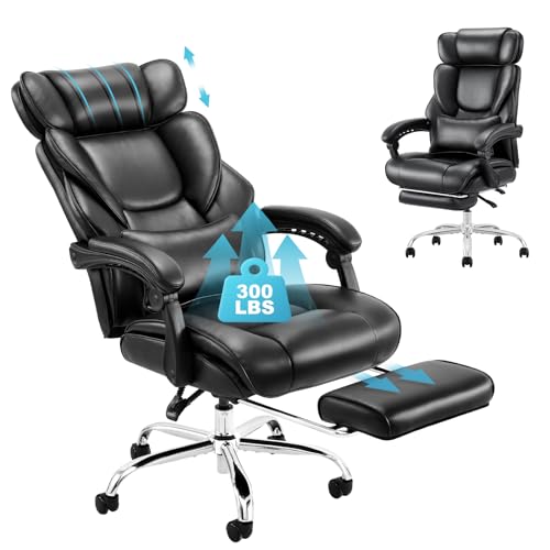 Ergonomic High Back Office Chair with Footrest