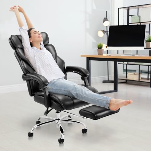 Ergonomic High Back Office Chair with Footrest