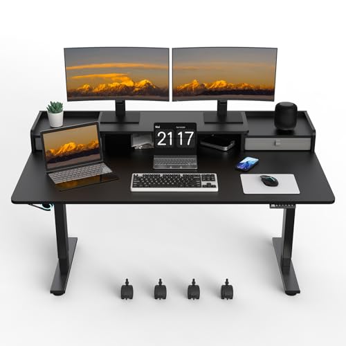 ExaDesk 63" Electric Adjustable Standing Desk