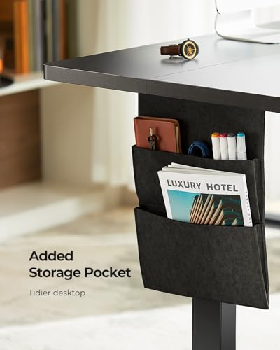 Adjustable Height Electric Standing Desk with Storage