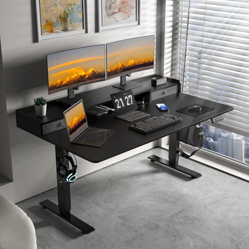ExaDesk 63" Electric Adjustable Standing Desk