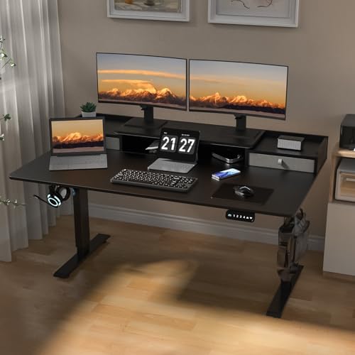ExaDesk 63" Electric Adjustable Standing Desk