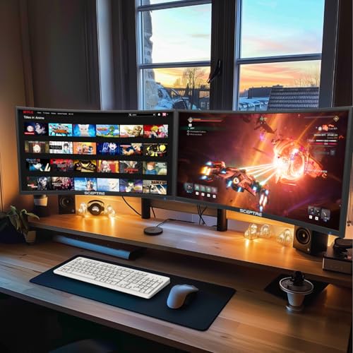 2-Pack Curved 24" FHD 100Hz Gaming Monitors