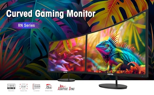 2-Pack Curved 24" FHD 100Hz Gaming Monitors