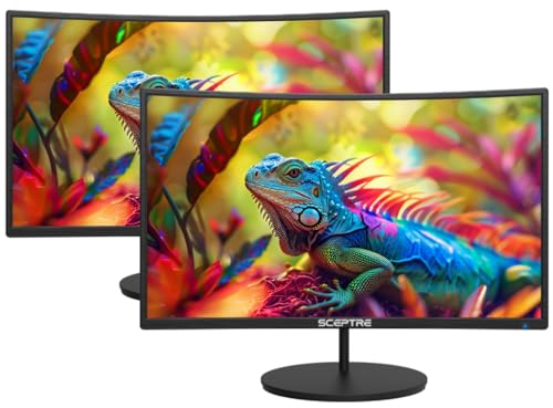 Curved 27 Inch FHD 100Hz Gaming Monitors - 2 Pack