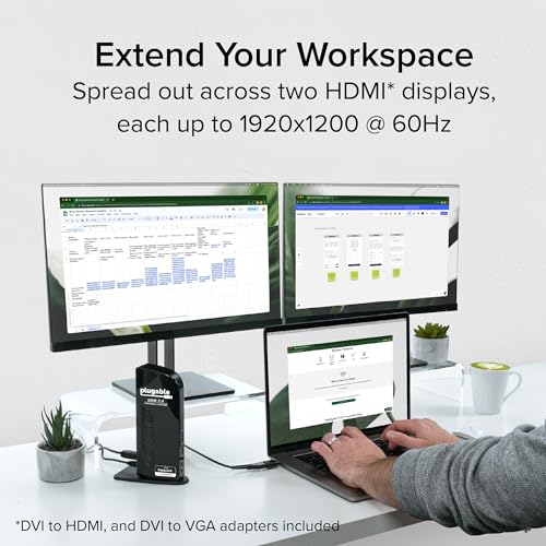 Plugable USB 3.0 Dual HDMI Laptop Docking Station