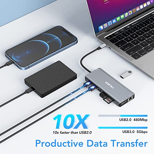 14-in-1 USB-C Docking Station for Dual Monitors