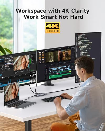 14-in-1 USB C Dual Monitor Docking Station