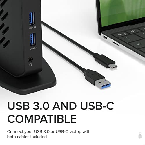 Dual 4K USB-C Docking Station for Windows/Mac