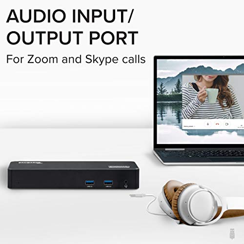 USB C Triple Display Dock with Laptop Charging