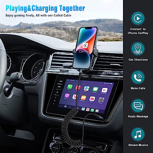 Coiled Lightning Cable 3ft Fast Charging - 2 Pack
