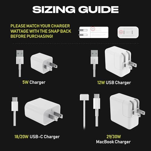 Snap Back Charger Winder for Apple Devices
