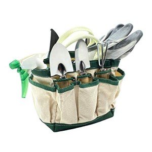 8-Piece Mini Garden Tool Set with Bag