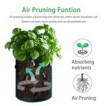 4 Pack Heavy Duty Potato Grow Bags with Flap