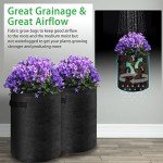 4 Pack Heavy Duty Potato Grow Bags with Flap