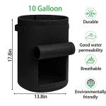 4 Pack Heavy Duty Potato Grow Bags with Flap