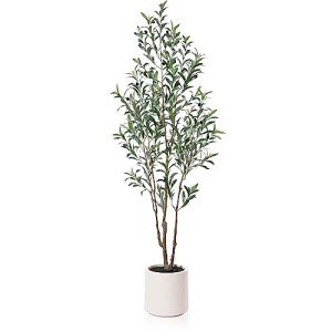 6Ft Artificial Olive Tree for Home Decor