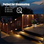16 Pack Solar Deck Lights for Outdoor Spaces