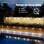 16 Pack Solar Deck Lights for Outdoor Spaces