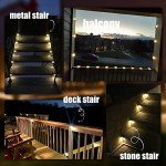 16 Pack Solar Deck Lights for Outdoor Spaces