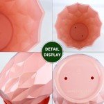 Vodotion Flower Pots with Drainage Holes and Trays