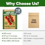 Large Red Cherry Tomato Seeds - 500 Pack