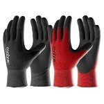 Men's COOLJOB Rubber Coated Gardening Gloves - 6 Pairs