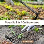 45-Inch Long Handle Garden Hoe for Weeding