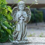 Solar Garden Angel Statue for Memorial Decor