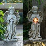 Solar Garden Angel Statue for Memorial Decor