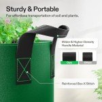 VIVOSUN 5-Pack 7-Gallon Colorful Grow Bags