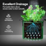 VIVOSUN 5-Pack 7-Gallon Colorful Grow Bags