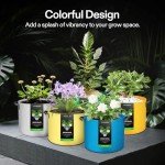VIVOSUN 5-Pack 7-Gallon Colorful Grow Bags