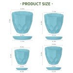 Vodotion Flower Pots with Drainage for Indoor Plants