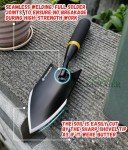 Heavy-Duty Carbon Steel Garden Trowel with Grip