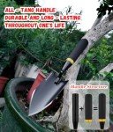 Heavy-Duty Carbon Steel Garden Trowel with Grip