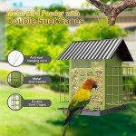Hanging Metal Bird Feeder with Suet Cages