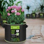 5-Pack Heavy-Duty Nonwoven Grow Bags with Handles