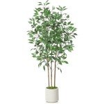 5ft Tall Faux Ficus Tree for Indoor Decor