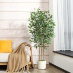 5ft Tall Faux Ficus Tree for Indoor Decor