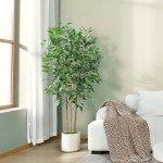 5ft Tall Faux Ficus Tree for Indoor Decor