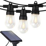 Solar Powered Outdoor String Lights – 27 ft