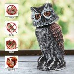 2 Pack Rotating Owl Decoys for Bird Control