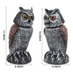 2 Pack Rotating Owl Decoys for Bird Control