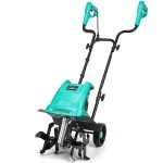 Electric Garden Tiller with 12-Inch Tilling Width