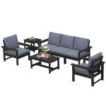 7-Piece Outdoor Patio Furniture Conversation Set