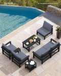 7-Piece Outdoor Patio Furniture Conversation Set