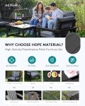 7-Piece Outdoor Patio Furniture Conversation Set