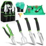 8-Piece Heavy-Duty Gardening Tools Set with Bag